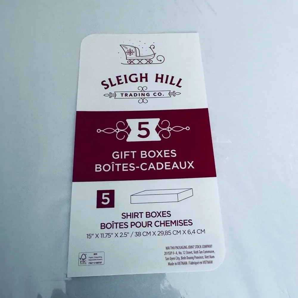 Vintage Santa Christmas Holiday Gift Shirt Boxes Set